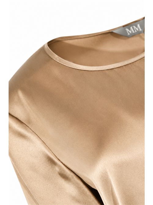 Blusa MMLCORTONA in seta stretch Oro MM Max Mara | 2616111037600027
